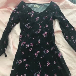 Button down floral dress